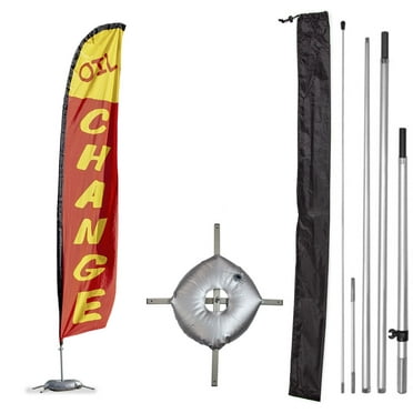 - Style 2 Kia Single-Sided, Poles and Spike Base Included 10ft Feather Banner 